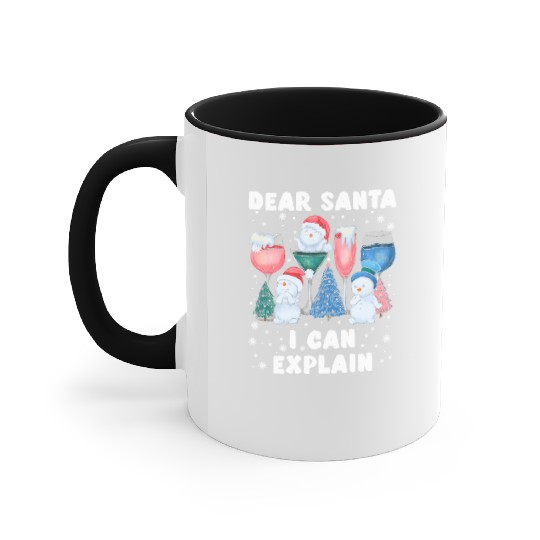 Schneemann Dear Santa I can Explain Funny Accent Mugs