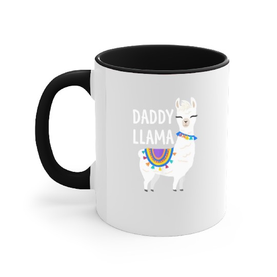 DADDY LLAMA Accent Mugs