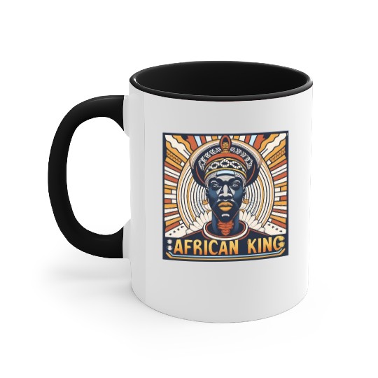 African King Gift For Afrocentric Lovers Accent Mugs