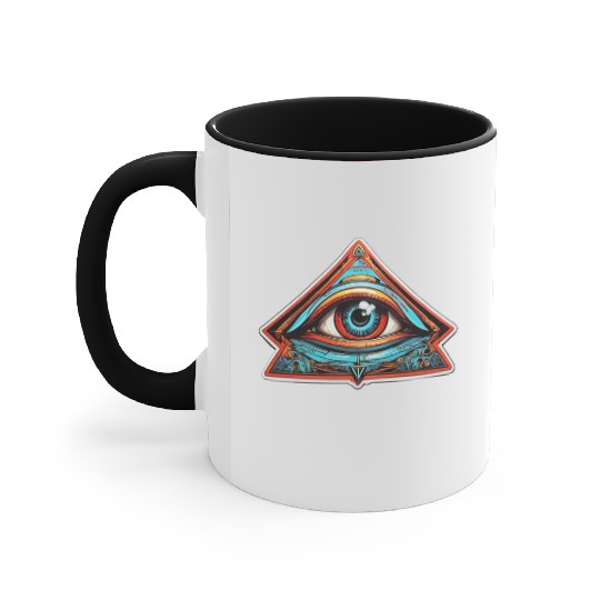 secret society illuminati Accent Mugs