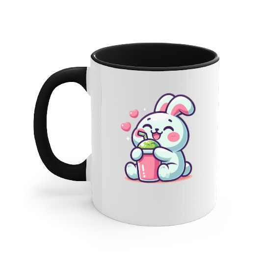 Rabbit Bubble Tea Kawaii Accent Mugs