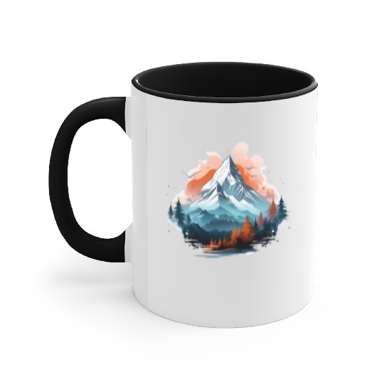 Mountain Landscape Mountains Nature Hiking Accent Mugs