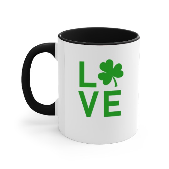 Irish Clover LOVE Accent Mugs