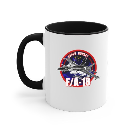 F18 Hornet Us Air Force Fighterjet Accent Mugs