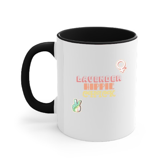Aromatherapy Lavender Hippie Chick Accent Mugs