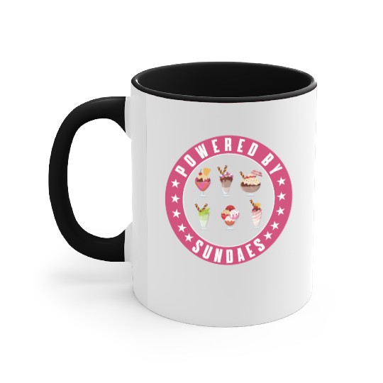 Powered By Sundaes Accent Mugs