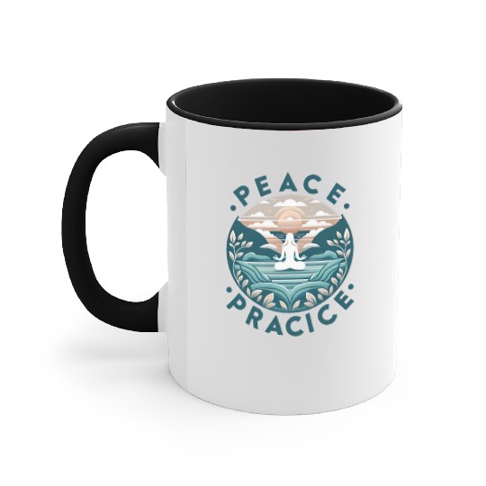 Serene Yoga Meditation Accent Mugs