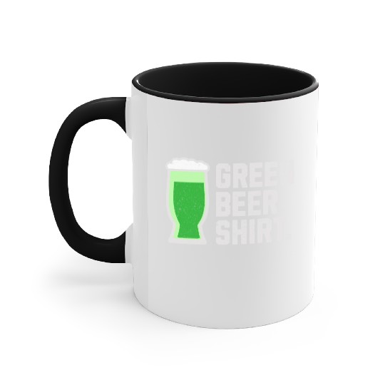 Green Beer Accent Mugs for St. Patrick's Day