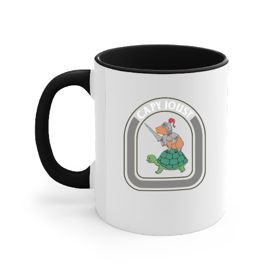 Capybara Accent Mugs, Capy Joust Accent Mugs, Gift For Joust