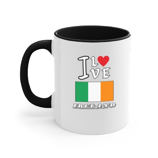 I Love Ireland Accent Mugs