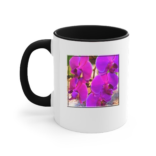 Orchid 4 Accent Mugs