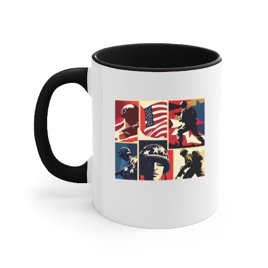 Memorial Day 6 Accent Mugs
