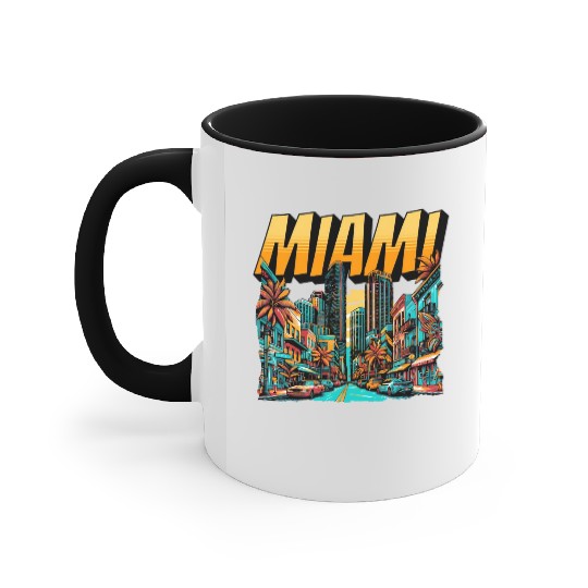 Miami Vibes: Tropical Paradise Accent Mugs