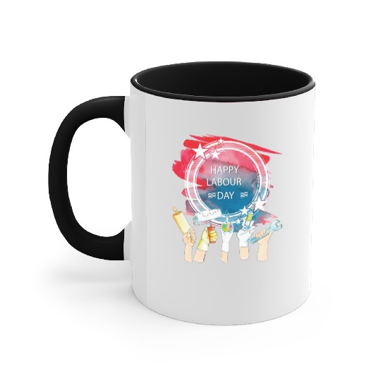 Labor Day Celebration Artwork Accent Mugs