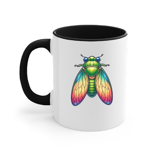 Colorful Cicada Accent Mugs