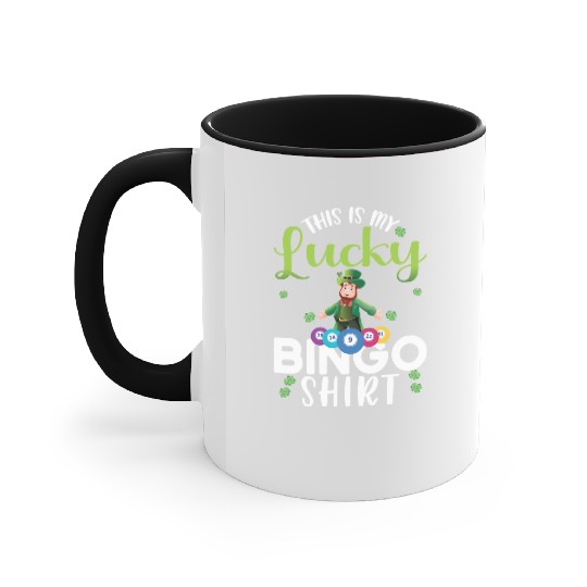 Funny Bingo Player St Patricks Day Accent Mugs