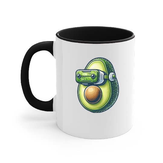 Avocado VR Gamer Virtual Reality Accent Mugs