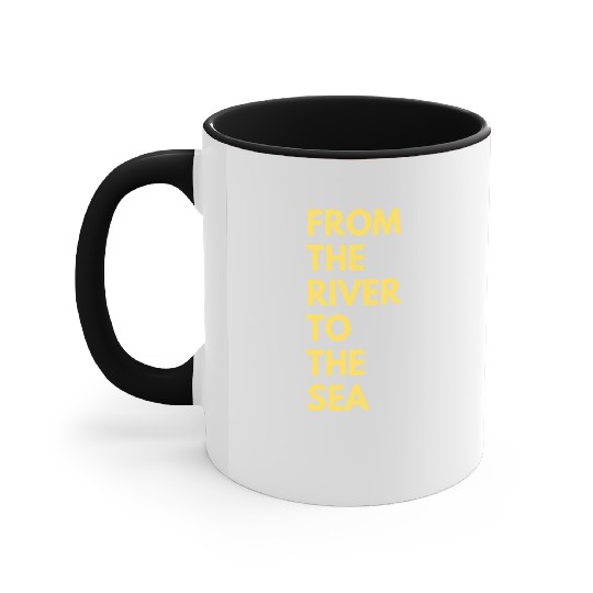 from the river to the sea Accent Mugs
