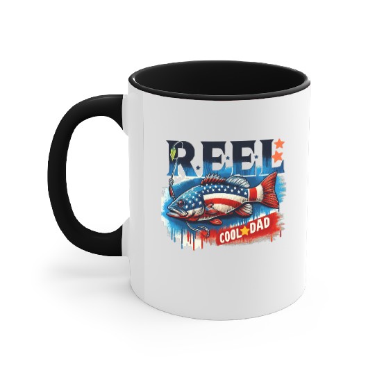 Reel Cool Dad Accent Mugs