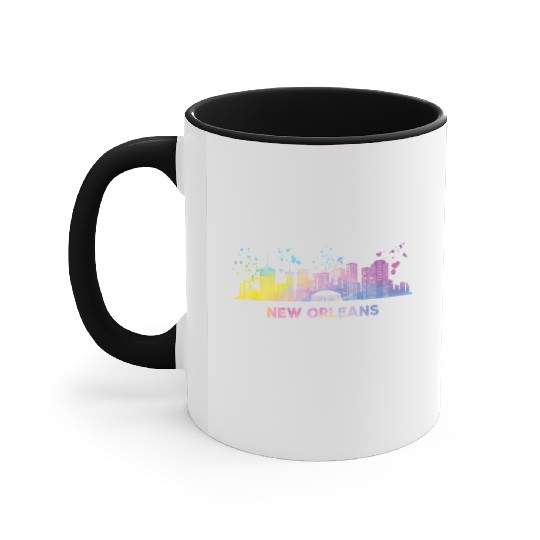 New Orleanian Skyline New Orleans Accent Mugs