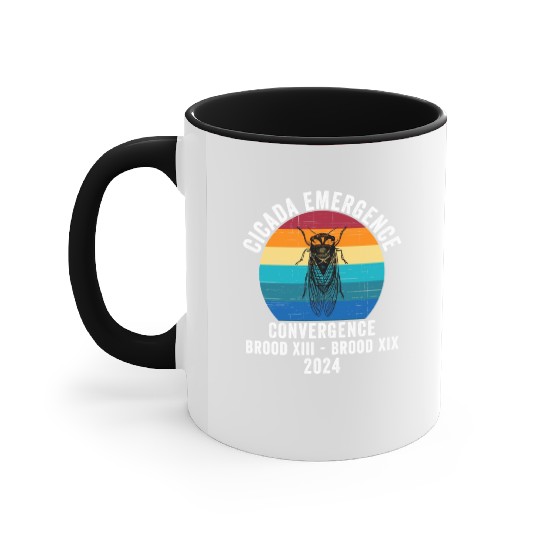 Cicada Emergence Convergence Brood XIII Brood XIX Accent Mugs