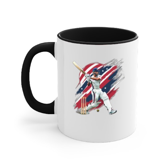 US CRICKET LOVE Accent Mugs