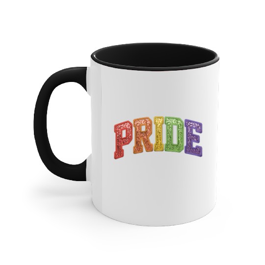 Pride Embroidered Sequisn Effect Accent Mugs