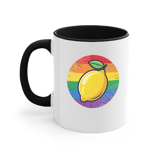 LGBTQ Lemon Accent Mugs