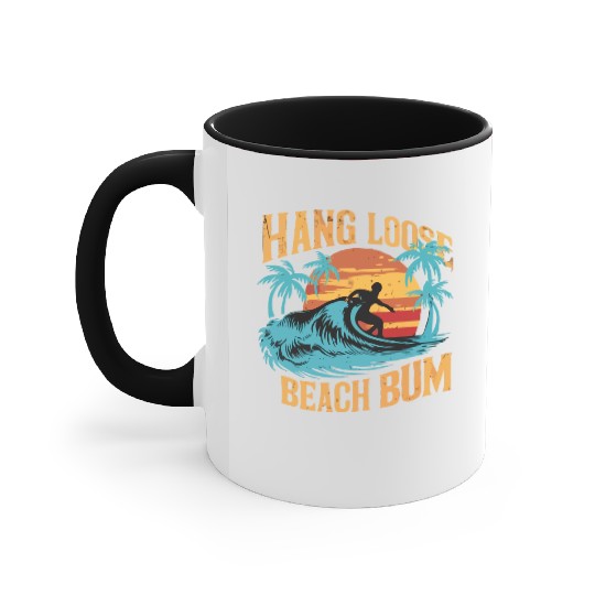 Hang Loose, Beach B Accent Mugs