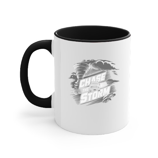 Tornado Chasing Adventures: Embrace Nature's Fury Accent Mugs