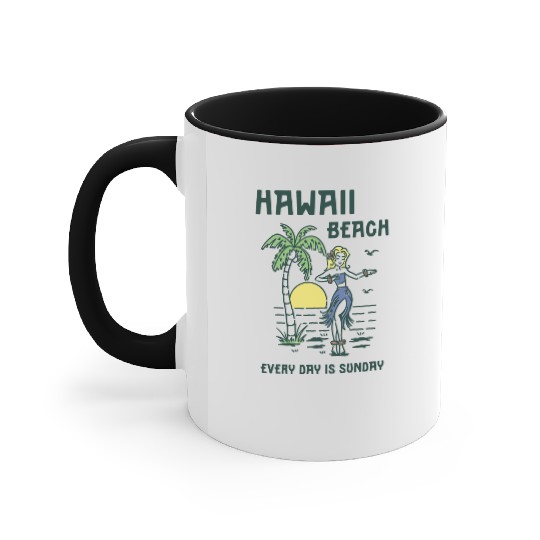 Hawaii Paradise: Tropical Island Vibes Accent Mugs