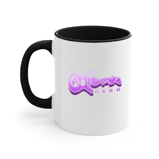 Guitar Hero - Typography Design Accent Mugs