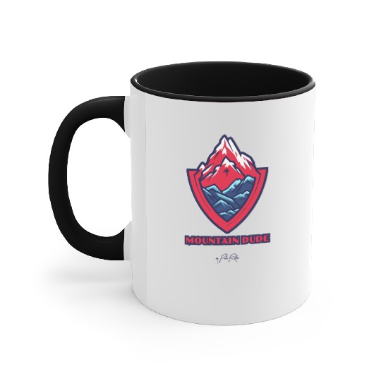 mountain dude Accent Mugs