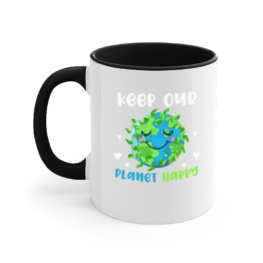 keep Our Planet Happy Accent Mugs