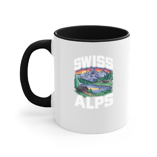 Swiss Alps Switzerland. Accent Mugs