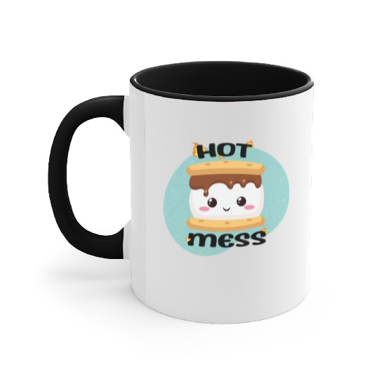Hot Mess Kawaii S'more Meme Accent Mugs