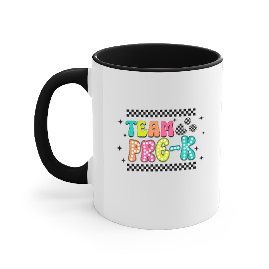 Pre-K Team - Preschool Teacher Accent Mugs