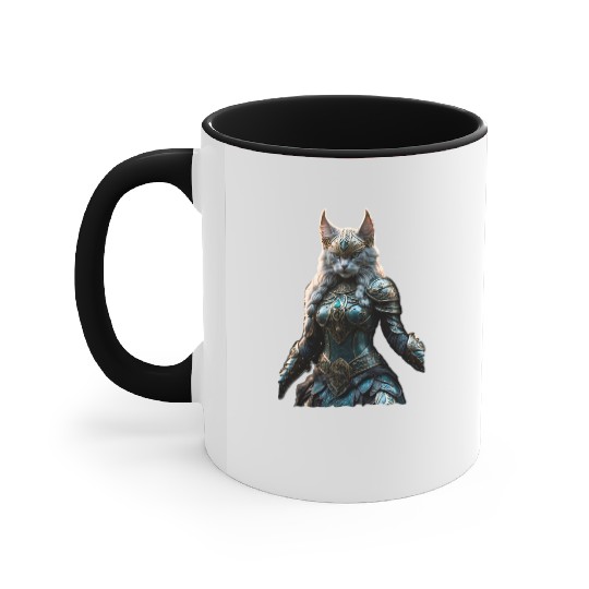 Valkyrie cat (Viking cat) Valhalla calling Accent Mugs