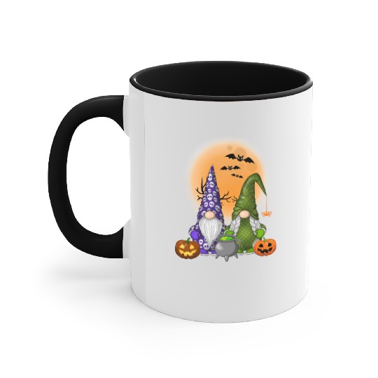 Gnome Witch Halloween Pumpkin Autumn Fall Holiday Accent Mugs