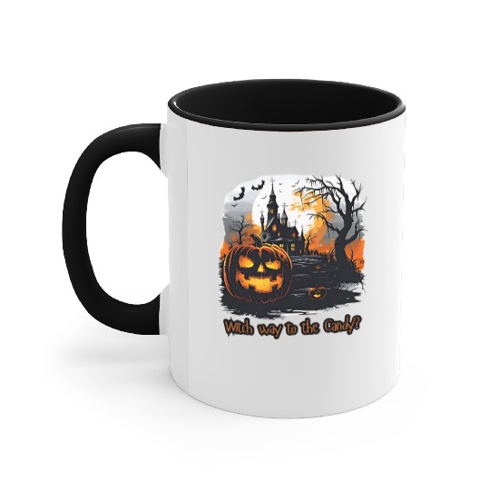 Witch way to the Candy Accent Mugs