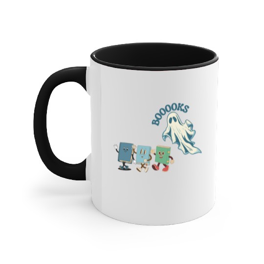 Ghost and Booooks! Accent Mugs