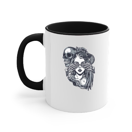 Chicano Street Art Accent Mugs