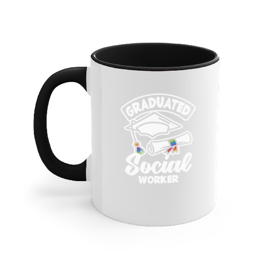 Graduate Social Worker Pride Accent Mugs