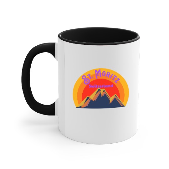 St. Moritz Switzerland Alps - Accent Mugs