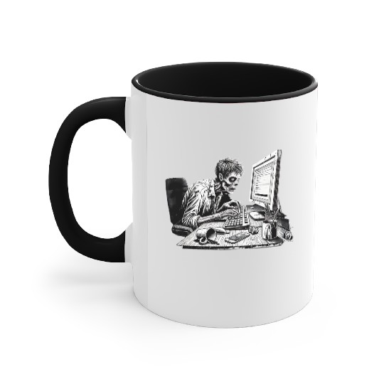 "Evolution of the Undead - Embrace the Zombie Era" Accent Mugs