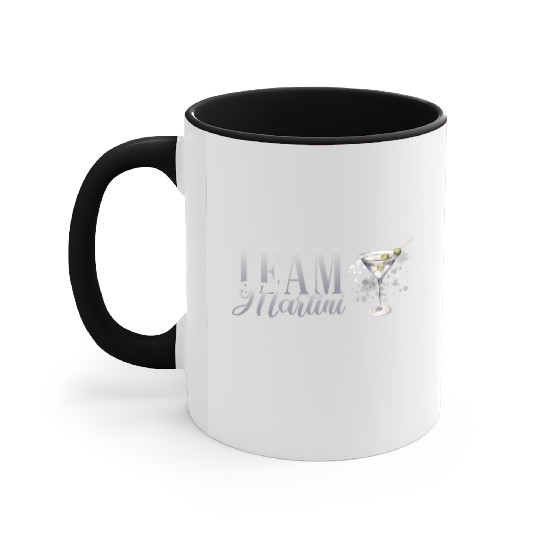 Team Martini Cocktail Bartender Accent Mugs