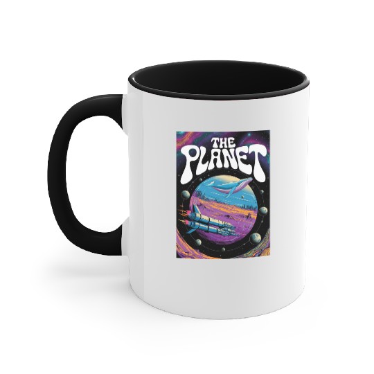 Rainbow Space Whale Adventure Accent Mugs