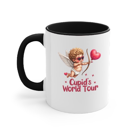 Cupid world tour Accent Mugs