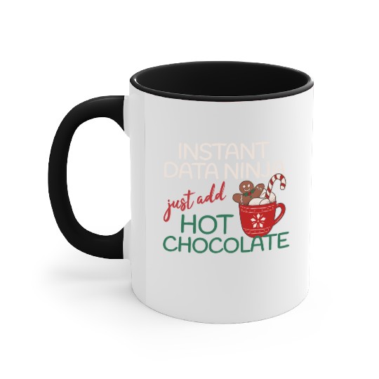 Data Ninja xmas hot Chocolate Christmas Accent Mugs