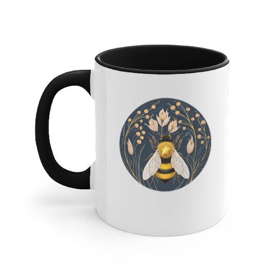 Golden Harvest Honey Bee Accent Mugs